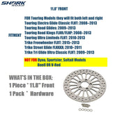 11.8'' Front Brake rotors 1 Piece For Harley Touring Rotor Updating, Looks Great Performance Awesome 11.8'' Rotors for Harley Davidson 2008-2013 Touring Front Wheel, Nicer Than Stock HDRT-1101 - SHARKROAD